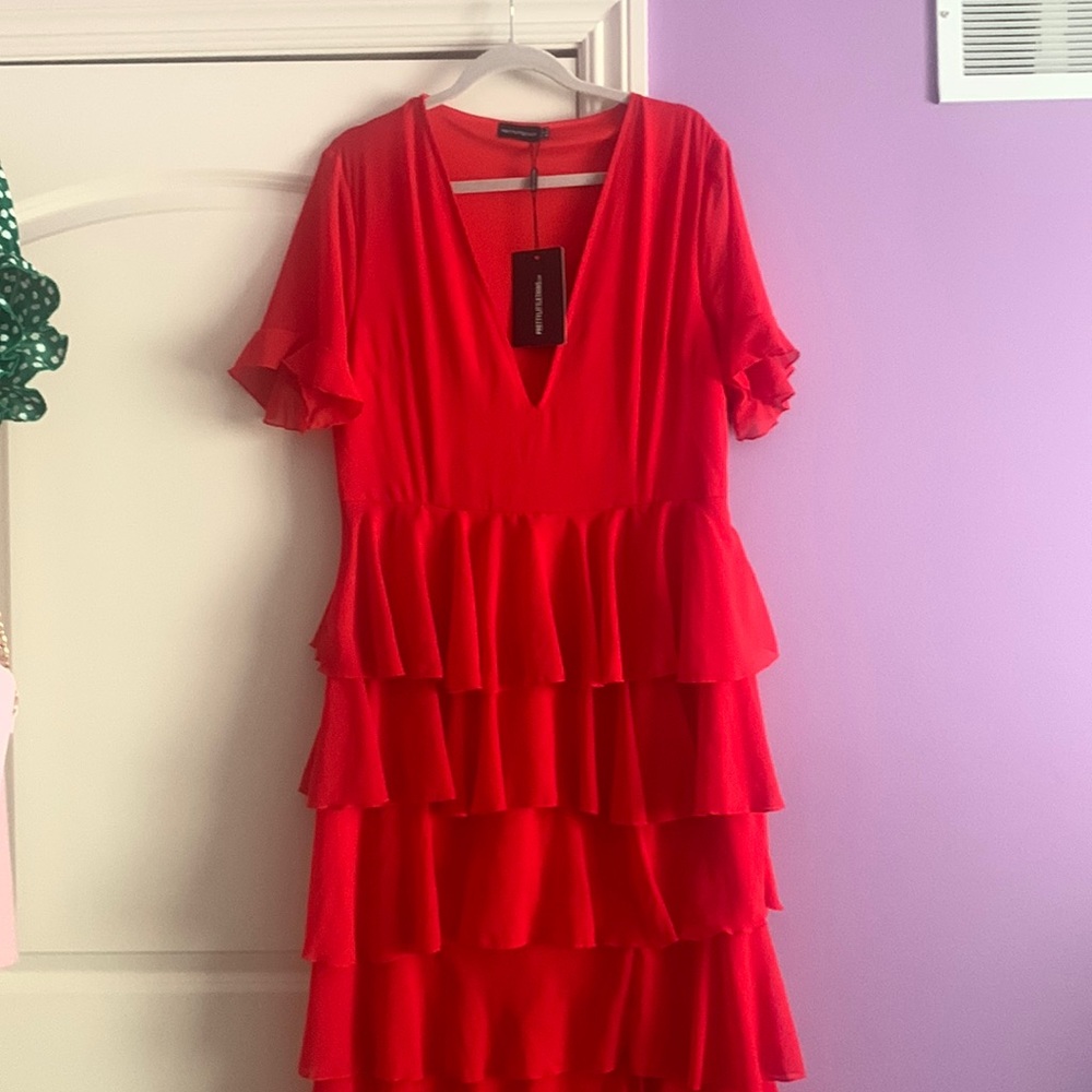 Pretty little thing red dress